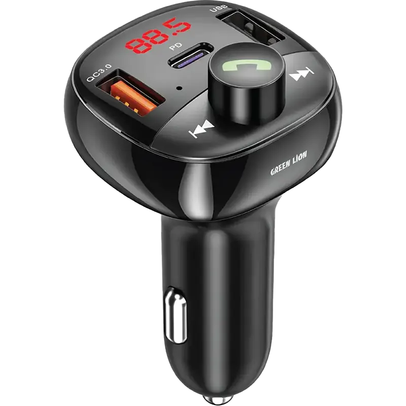 Green Lion Flux Drive FM Transmitter Car Charger PD 30W 1 Mascom International.webp